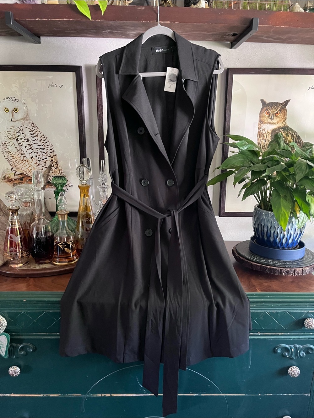 NWT Torrid Black Sleeveless Trench Vest
